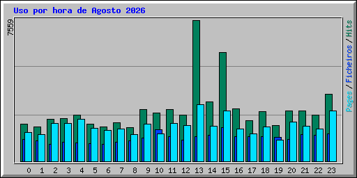 Uso por hora de Agosto 2026